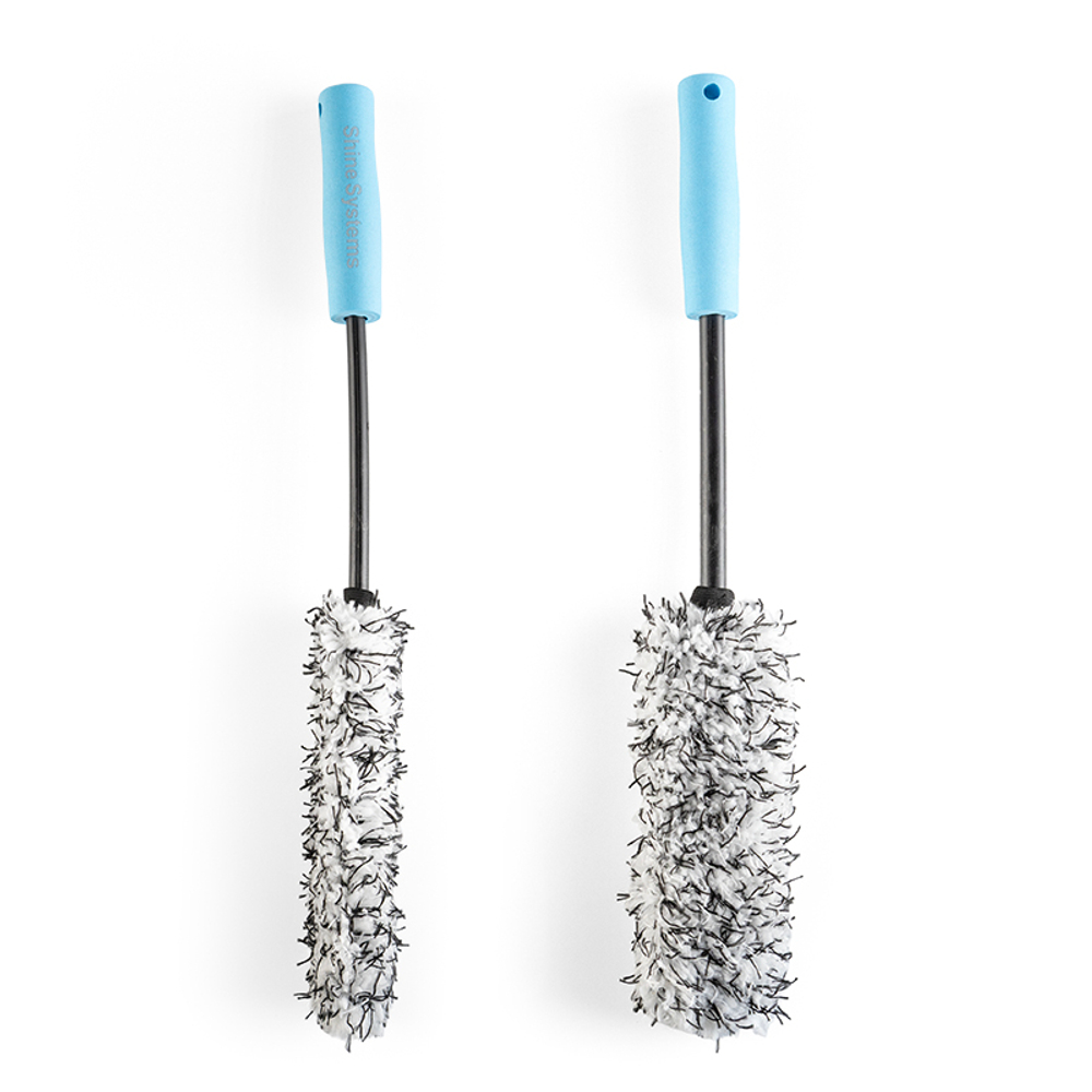 Shine Systems MicroSoft Wheel Brush Slim – плоская микрофибровая щётка чистки дисков, 50 см