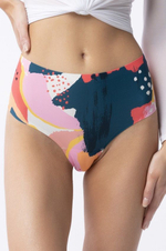 Трусики-бразилиана Tutti Frutti с высокой линией талии (Размер: M) (Цвет: разноцветный)