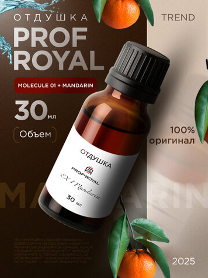 Prof-Royal отдушка парфюмерная EX 1 MANDARIN для свечей, мыла и диффузоров, 30 мл