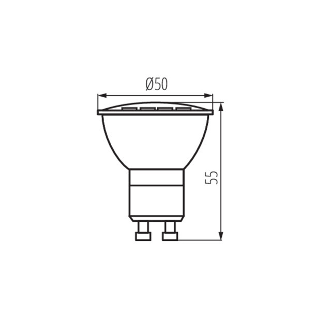 Светодиодная лампа gu10 KANLUX TOMI LED 3W GU10 CW