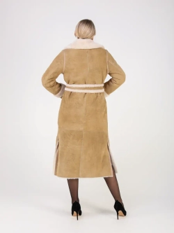 Дубленка зимняя натуральная длинная и теплая