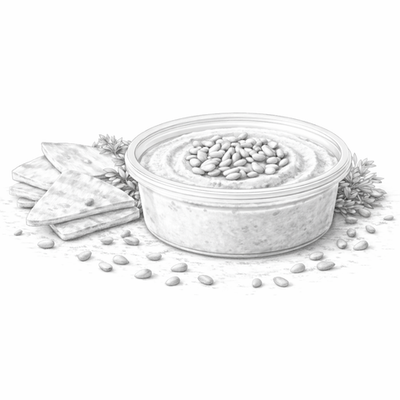 Домашний хумус с кедровыми орешками