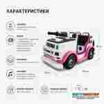 Детский электромобиль «Розовая Пантера», стеклопластик, LED, 1,83×1,2×0,9 м