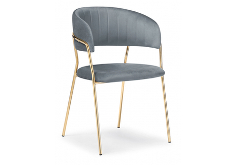 Стул на металлокаркасе Woodville Kamelia gold, gray