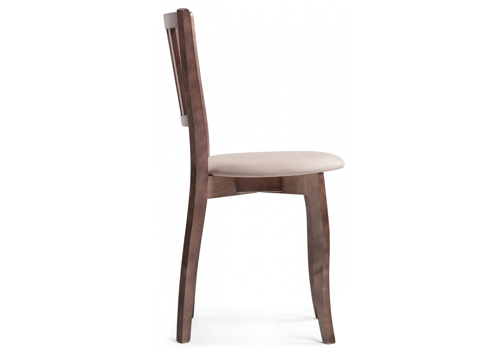 Стул деревянный Woodville Айра бежевый, орех, ножки орех