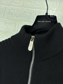 Кофта на молнии Philipp Plein из теплой шерсти