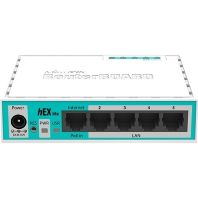 MikroTik RB750r2 hEX lite Маршрутизатор 4 порта 100Мбит/сек. + 1 порт WAN 100Мбит/сек.