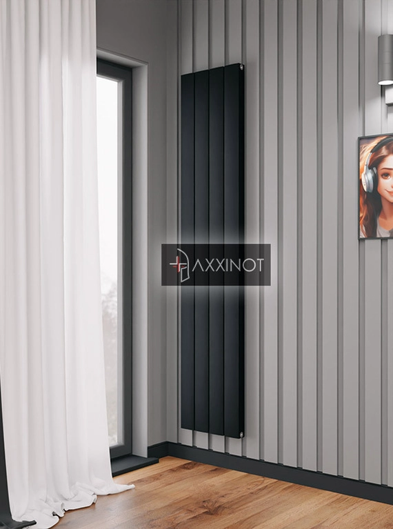 Вертикальный электрический алюминиевый радиатор Axxinot Barkas VE 1000 высотой 1030 мм