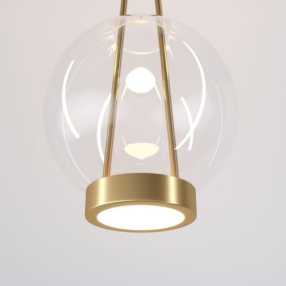 Подвесной светодиодный светильник Eurosvet Frasco 50267/1 LED латунь