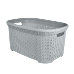 Корзина для хранения Plast Team Melange 35л 530х356х255 мм серый шторм