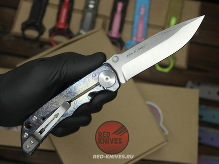 Нож Spartan Blades Harsey Titanium Custom Огненный - огненный титан