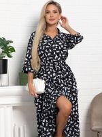 Платье Доминанта (черное/кошки) П15359-16М LT Collection
