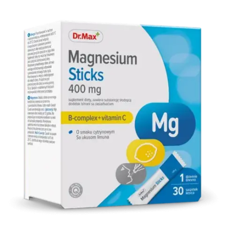 Dr.Max Магниевые палочки 400 мг - 30 пакетиков с лимонным вкусом