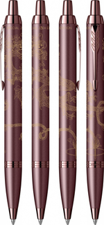 Шариковая ручка с чехлом Parker IM Monochrome Brown Dragon Special Edition, стержень:M, цвет чернил: blue, в подарочной упаковке.