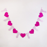 Гирлянда «Любовь» - 3 м. (Цвет: розовый)