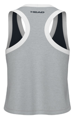 Топ теннисный Head Play Crop Top - navy/grey