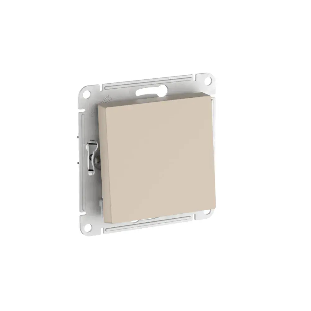 ATLASDESIGN 1-клавишный ПЕРЕКРЕСТНЫЙ ПЕРЕКЛЮЧАТЕЛЬ, сх.7, 10АХ, мех., быстрозажим. клем., ПЕСОЧНЫЙ