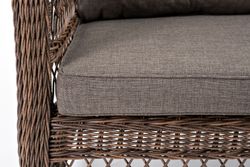 "Гранд Латте" диван трехместный из искусственного ротанга, цвет коричневый