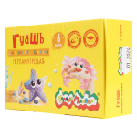 Гуашь 6 цветов 17 мл перламутр (Каляка-Маляка)