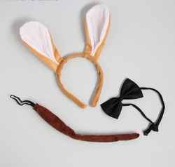 Карнавальный костюм «Джек», ободок-ушки, хвостик, бабочка