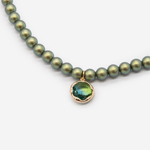 Хрустальный жемчуг, оттенок "Оазис", шар 6мм, улучшенное сатиновое покрытие