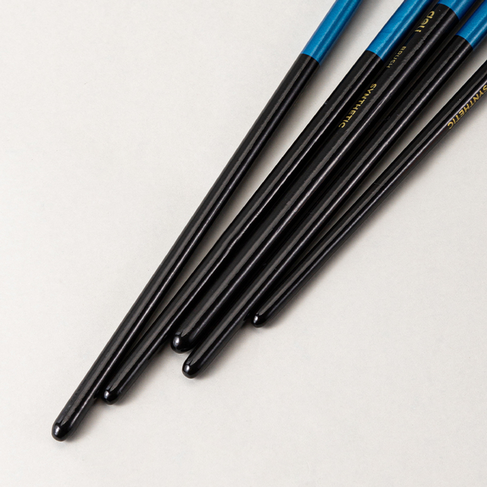 Набор кистей DELI "Color Emotion" для акварели и гуаши, синтетика, 5 штуки в уп.,  №1, 3, 5, 8