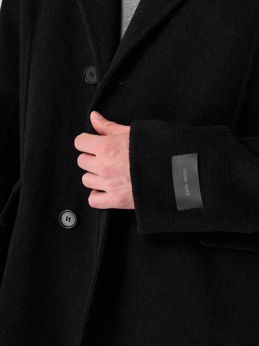 Черное шерстяное пальто HEATHEN