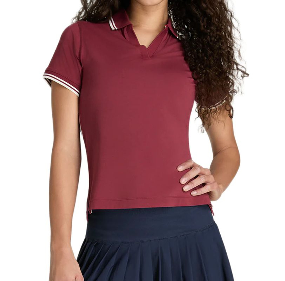 Женское поло Wilson Tennis Club - cranberry