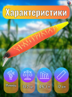 Воблер TsuYoki SIROTA 120SP FRU