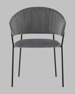 Стул Бруно NEW велюр серый