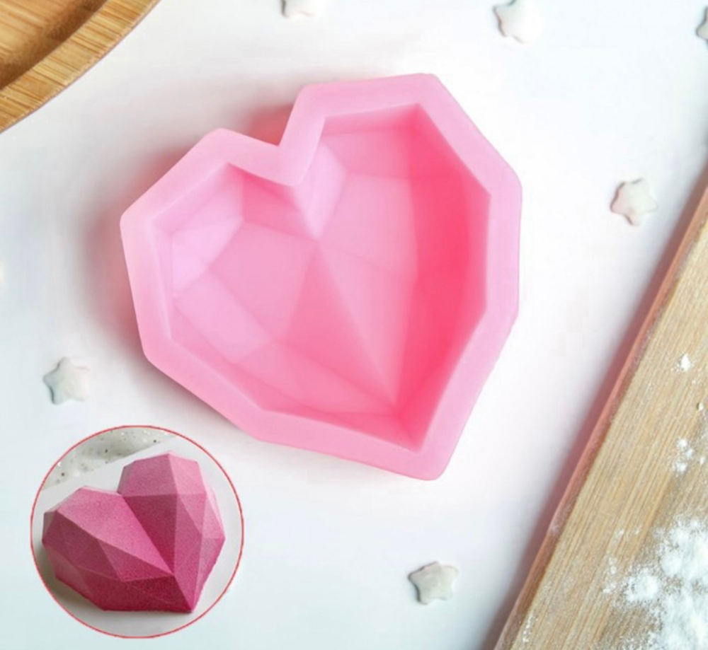 Молд силиконовый 7×6,5 см "Сердце"