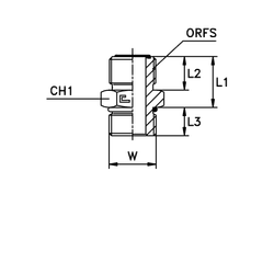 Соединение ORFS 11/16" UNF 1.1/16"