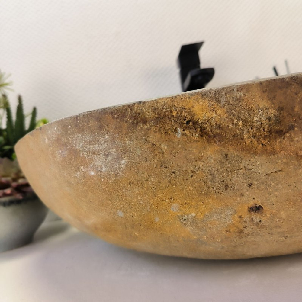 Раковина из речного камня RS-63452 (55*40*15) 0123