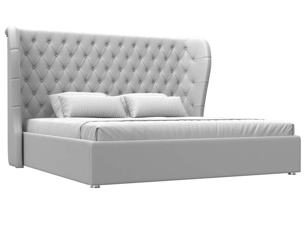 Кровать интерьерная Далия 200, Белый, Экокожа, 108364
