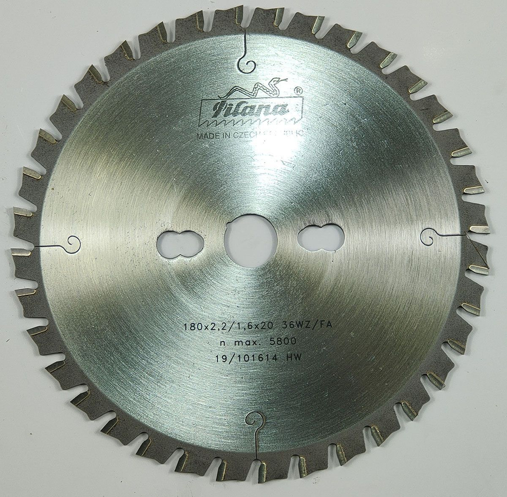 Пила дисковая TCT "Pilana" 180x2.2/1.6x20 z36 88 WZ/FA
