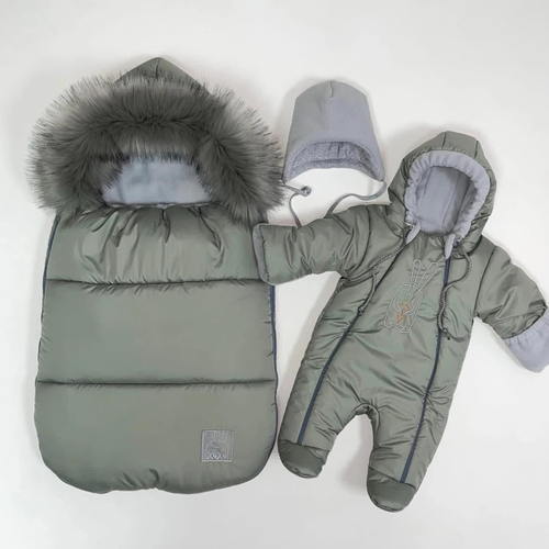 Зимний комплект на выписку "Пушинка"(model.2)