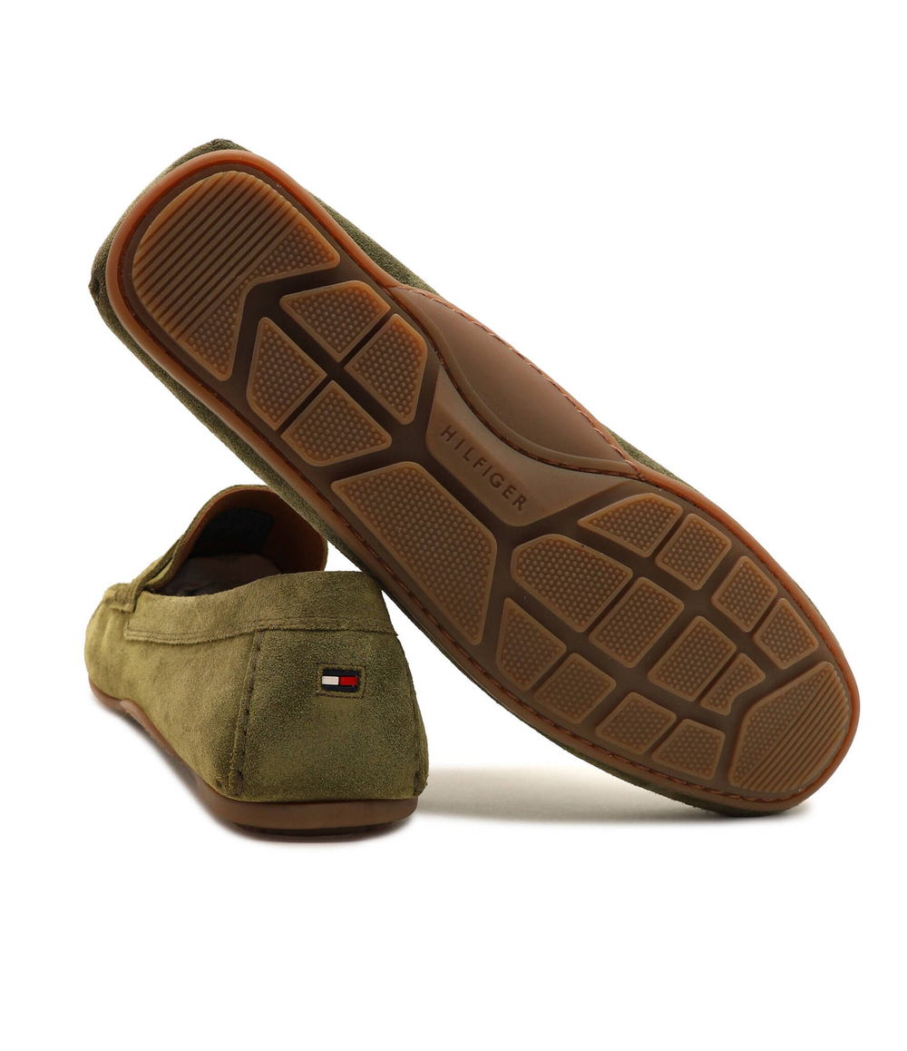 Кожаные мокасины Tommy Hilfiger - хаки(FM0FM04998)