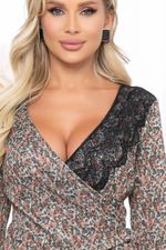 Платье "Таинственная незнакомка" (цветы) П5199 LT Collection