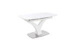Стол Аврора Нотр Дам MODERNE стекло OPTIWHITE 1400(1800)*850, Белый