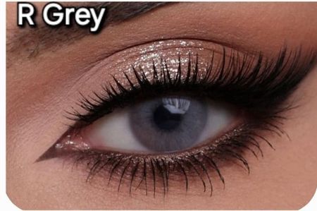 Натуральные серые линзы для темных и светлых глаз Medium R gray