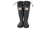 WBSJ Waterproof Rain Boots Unisex Black Gray