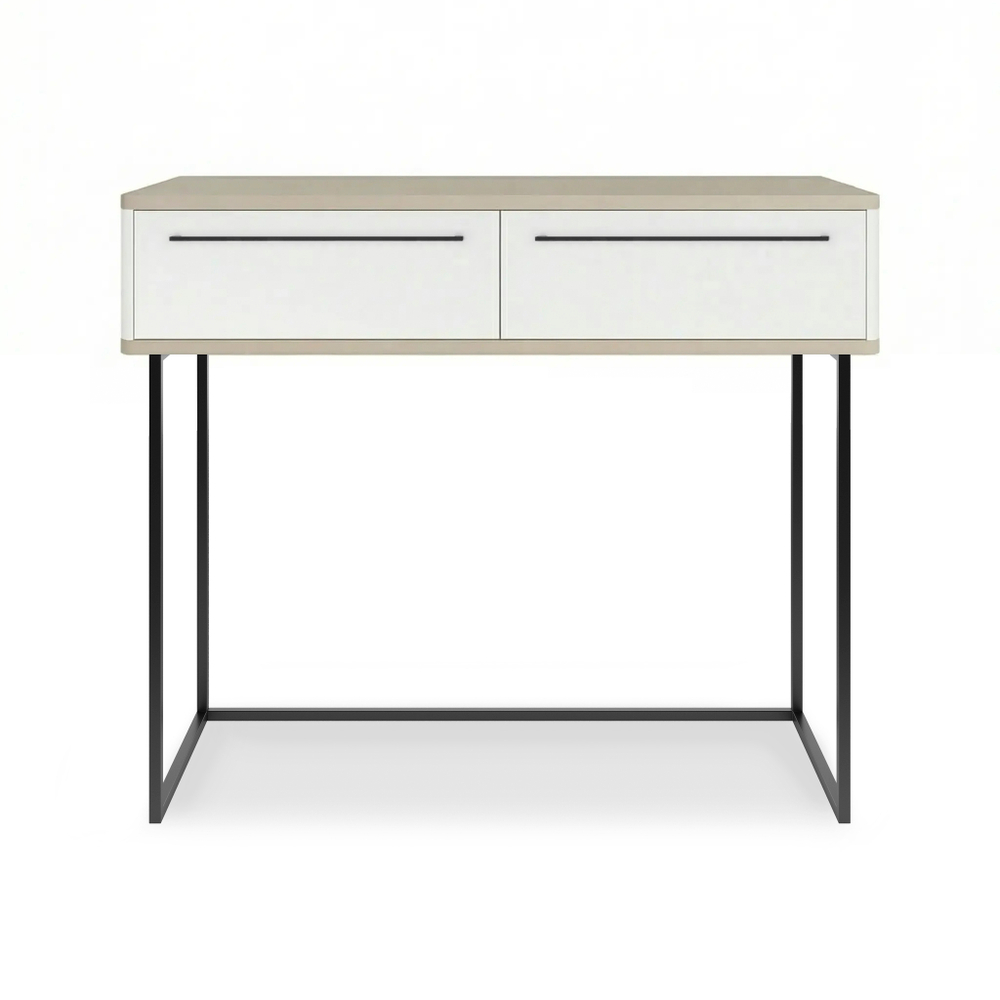 Туалетный столик консоль ROYAL 5211 эко (Макиато-Черный-р.черная)