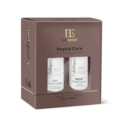 Силапант Подарочный набор кремов для лица Две линии с пептидами Day&Night, 2*50 мл