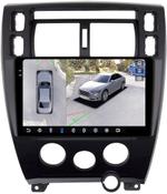 Магнитола для Hyundai Tucson 1 2004-2009 (рамка черная) - FarCar BX3037M-360 монитор 10.36" 2K QLED на Android 13, Быстрая, CarPlay, 4G SIM-слот, 4 камеры в комплекте