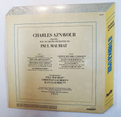Винтажная виниловая пластинка LP Charles Aznavour Autobiographie (Canada 1980)