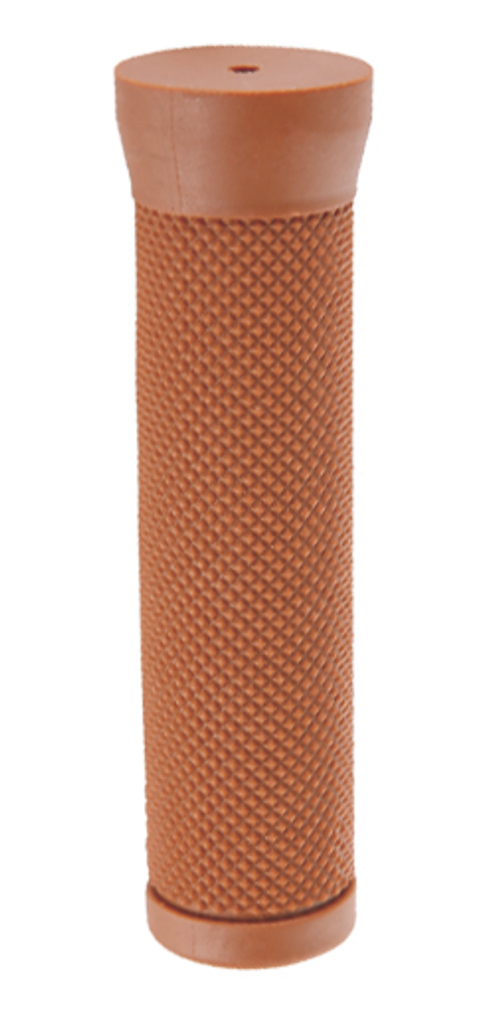 Ручки 00-170494 на руль H120 резиновые 120мм, с расширением на торцах, коричневые