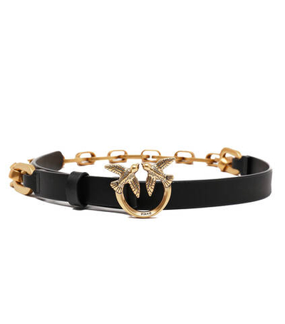 кожаный ремень love day macro chain h2 belt v Pinko - черный(100139 A0F1)