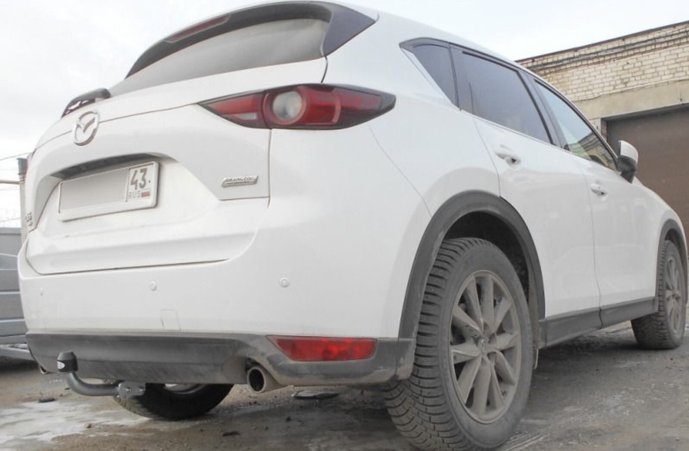 Фаркоп оцинкованный Galia M129A для Mazda CX-5 2012-2017, 2017-(паспорт и сертификат в комплекте)(без электрики)