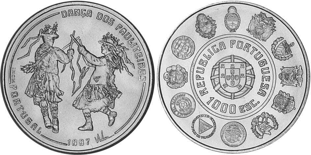 Португалия 1000 эскудо, 1997 Танец Политейрош