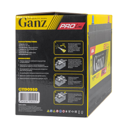 Аккумулятор GANZ PRO-Line JIS 95 А/ч, обратный R+, для легковых автомобилей, высокая мощность и надежность, Ca/Ca